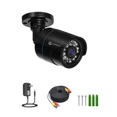 1-Pack 2MP 1080P HD Cámaras de Seguridad Kit TVI/CVI/AHD Interior Exterior, negro