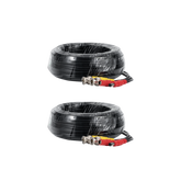 2-Pack Todo-en-Uno BNC Video Power CCTV Cables de la cámara 30m