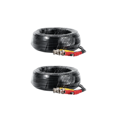 2-Pack Todo-en-Uno BNC Video Power CCTV Cables de la cámara 30m
