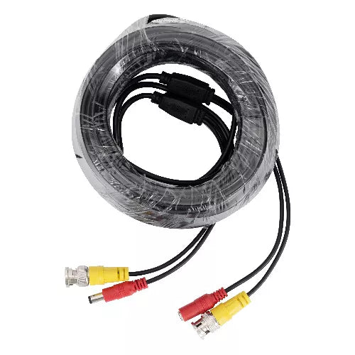 3-Pack Todo-en-Uno BNC Video Power CCTV Cables de la cámara 20m